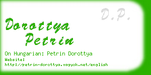 dorottya petrin business card